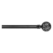 SCORRITENDA 'KIT FERRO' mod. 'Boccia fiore' col. nero Ø 20/19 mm.  - ERREBI