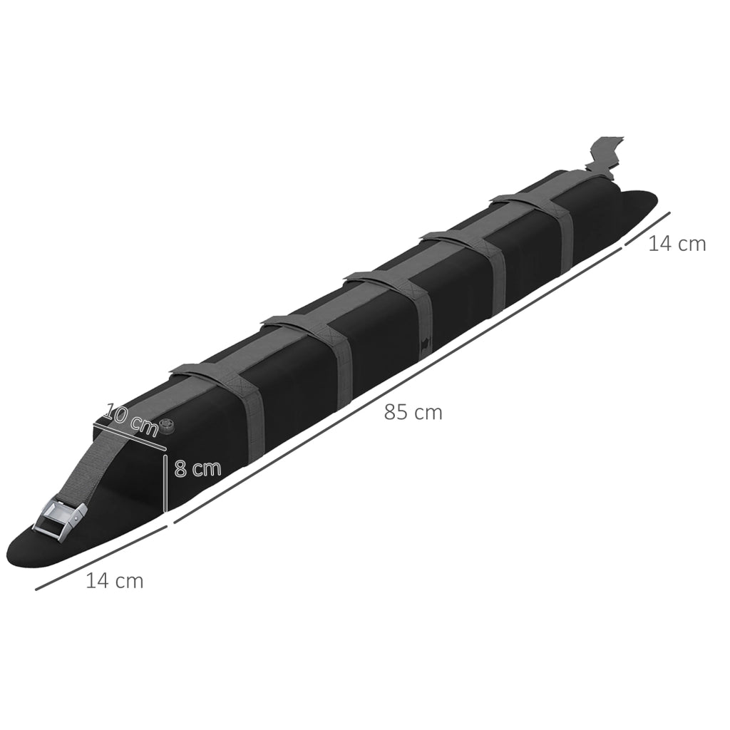 Barre Portatutto per Auto ¨C Minimal ¨C 2 Pezzi 85x10x8 cm Nero