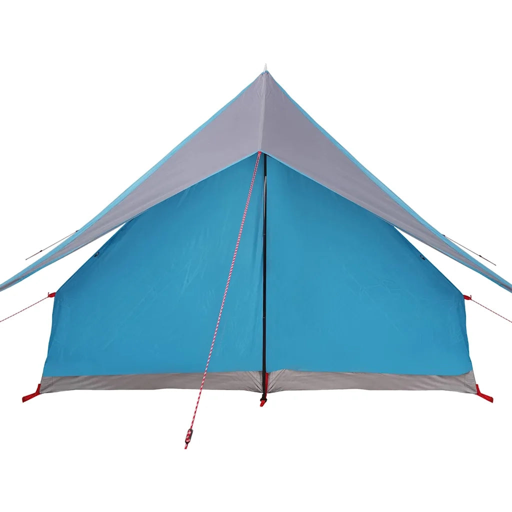 Tenda Familiare con tetto-Tenda da campeggio Blu e Grigio 315 x 286 x 200 cm