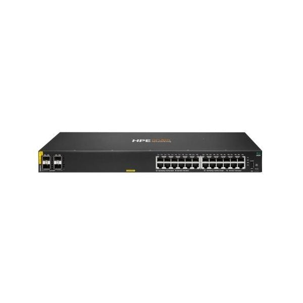 Switch r8n87a r8n87b aruba cx 6000 24 x x10/100/1000 class4 (poe 370w) + 4 x 1gb sfp garanzia a vita limitata