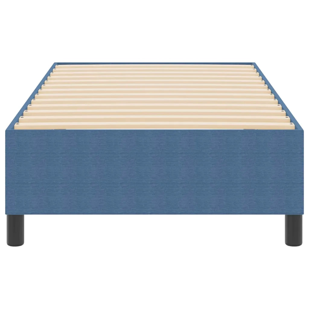 Struttura letto piattaforma-Giroletto-Rete del Letto Blu 90 x 190 cm Tessuto in Cords