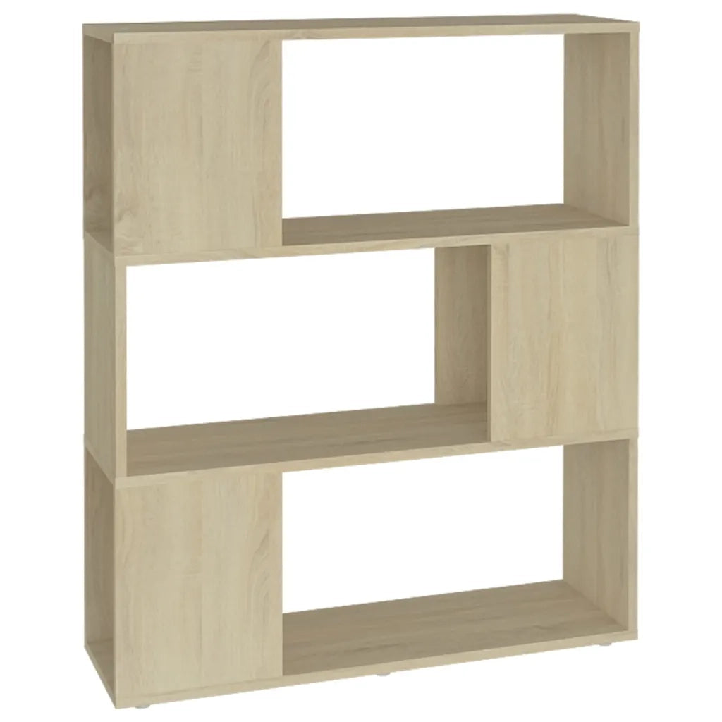 Libreria/Divisorio Rovere Sonoma 80x24x94 cm in Truciolato