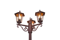 Lampione da Esterno Attacco E27 in Alluminio Ruggine