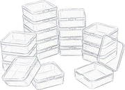 Cassetto di archiviazione trasparente da 18 pezzi - Cassetto per piccoli oggetti - Cassetto per progetti artistici - Cassetto robusto e duraturo - Cassetto con coperchio scorrevole - Scatole di archiviazione