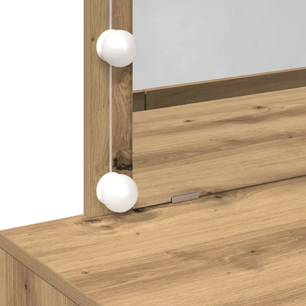 Toeletta | Tavolo da Trucco Rovere artigianale 100 x 40 x 120 cm