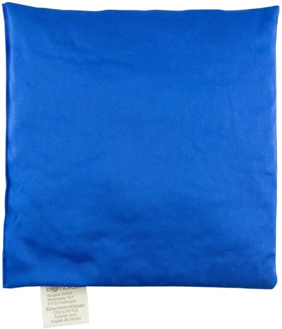Cuscino a ciliegie - cuscino termico per rilassamento - 1 pezzo - blu - 19 x 19 cm