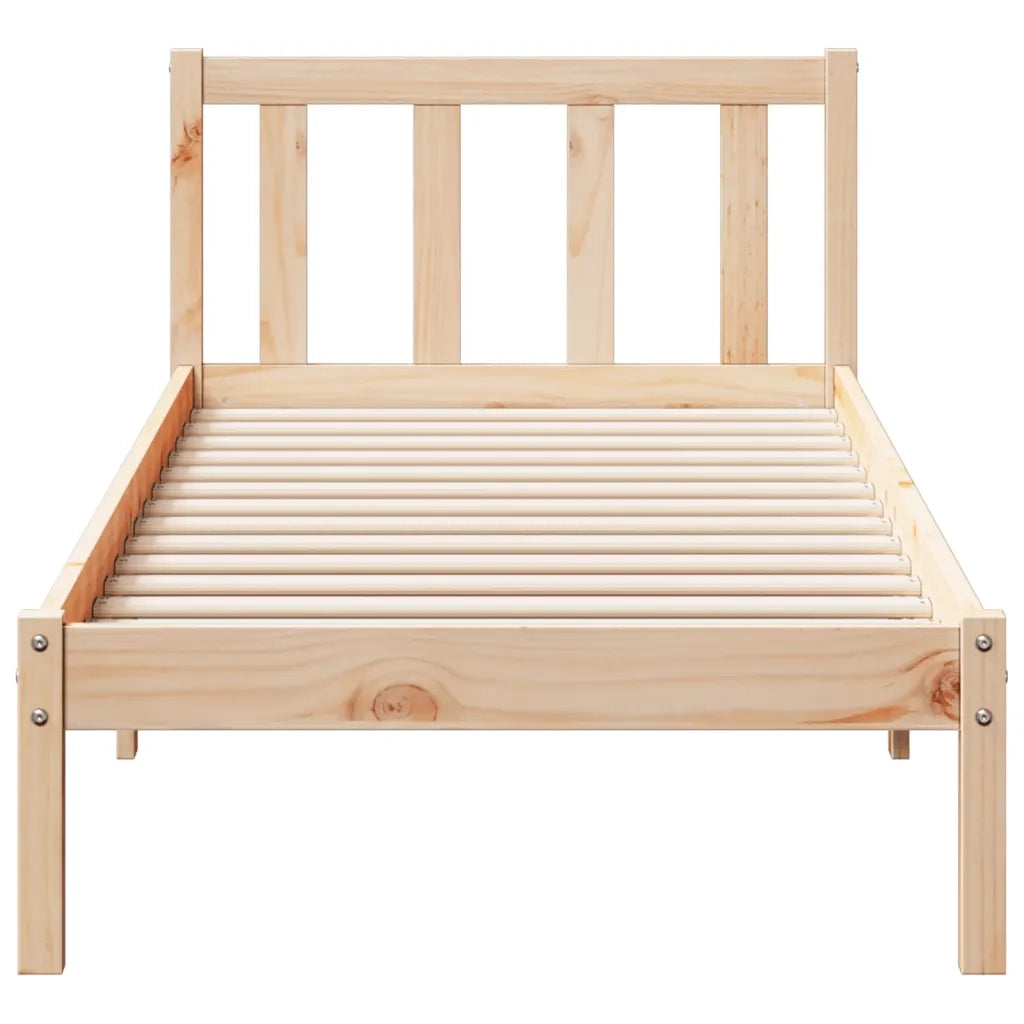 Letto Extra Lungo senza Materasso 80x220 cm in Legno di Pino