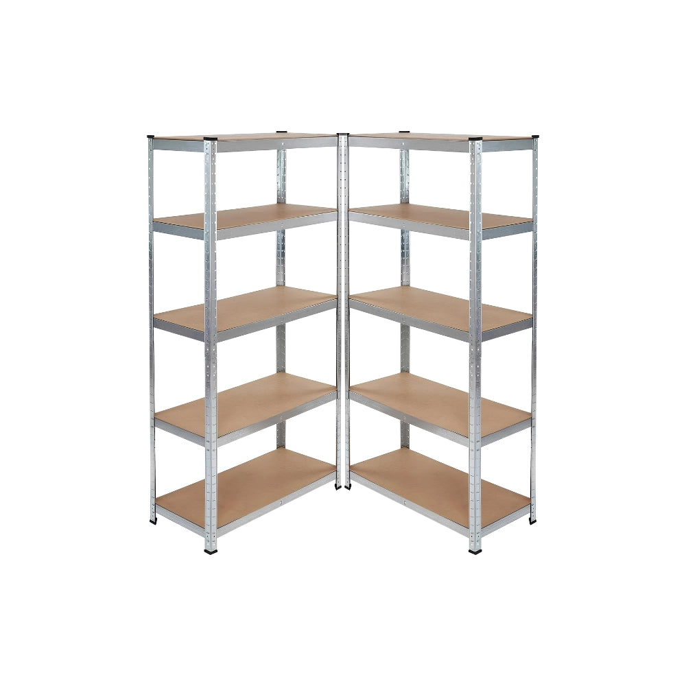 KIT-2-scaffale-5-ripiani-ultra-in-metallo-zincato-mdf-90x40x180-portata-1375kg-275kg-a-ripiano-copy