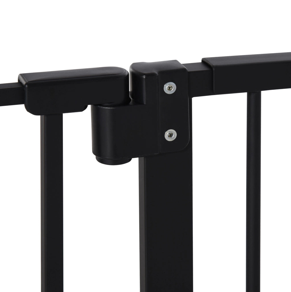 Cancello di sicurezza per animali 136.3x76.2 cm con chiusura automatica in metallo nero