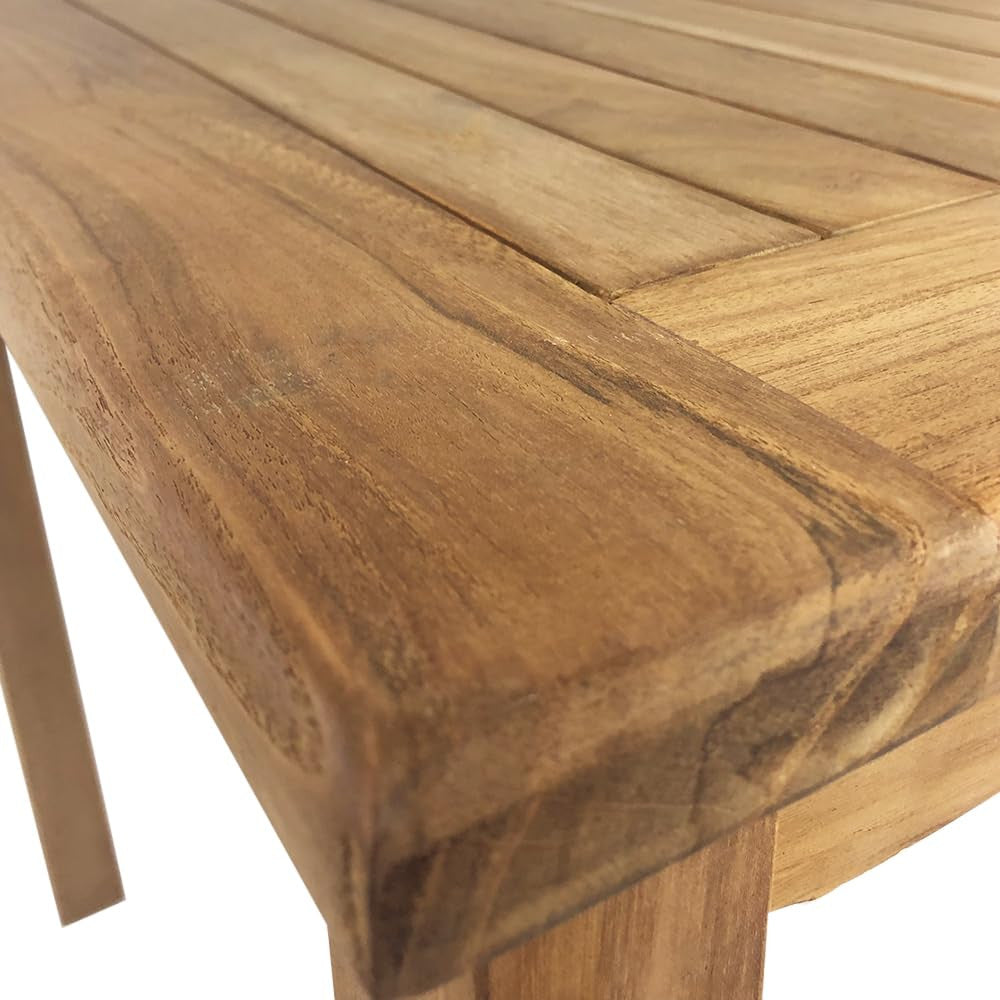 Tavolo per Giardino da Esterno Quadrato Bistrot 80x80 cm in Teak
