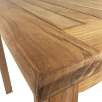 Tavolo per Giardino da Esterno Quadrato Bistrot 80x80 cm in Teak
