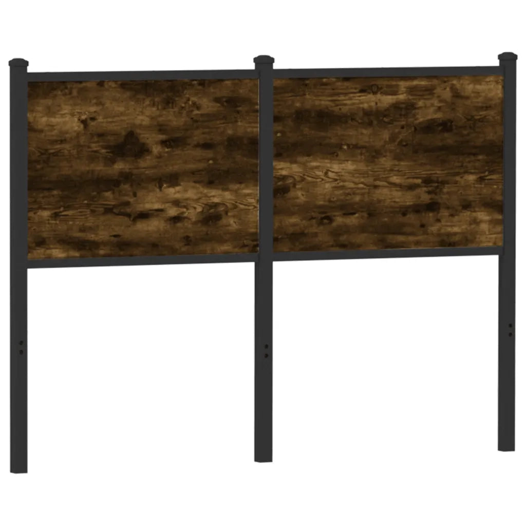 Testiera di Ricambio Rovere Fumo 120 cm in Legno Multistrato e Acciaio 4007698
