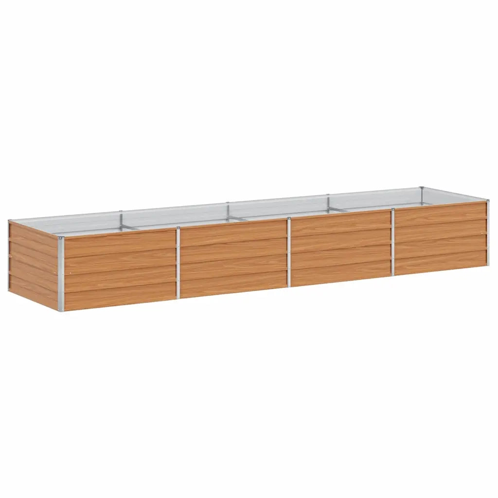 Fioriere | Cassetta per fiori | Letto rialzato da giardino Marrone Chiaro 320 x 80 x 45 cm