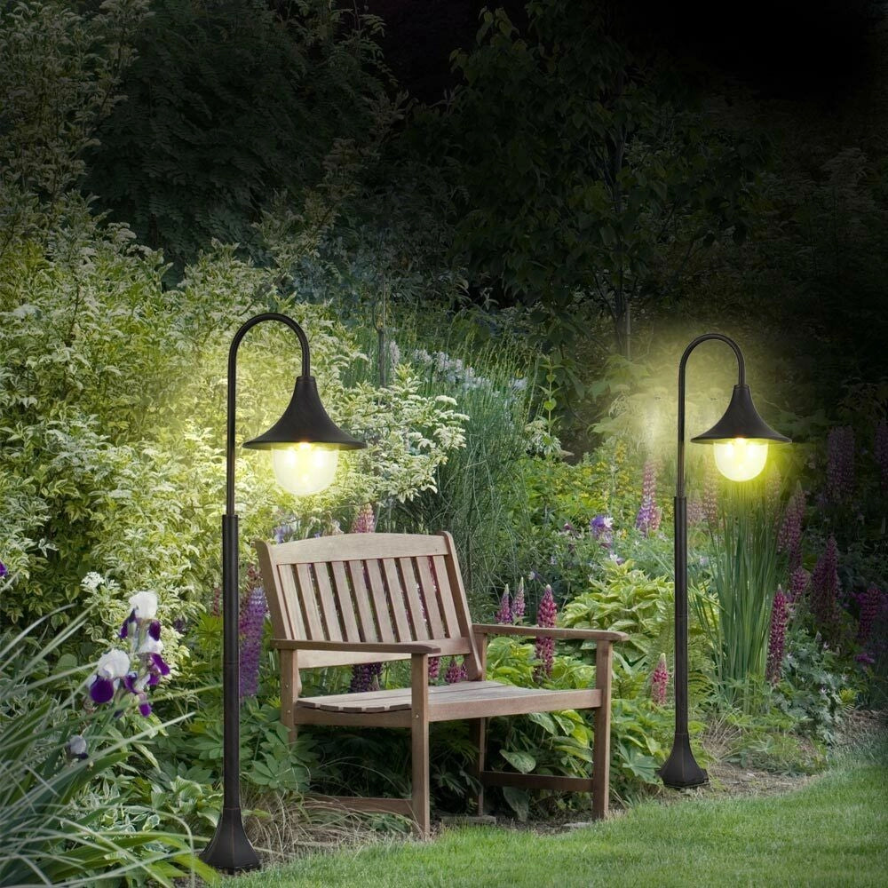 Lampione Vittoriano Classico da Giardino Lampada Arco Esterno Alluminio 120cm