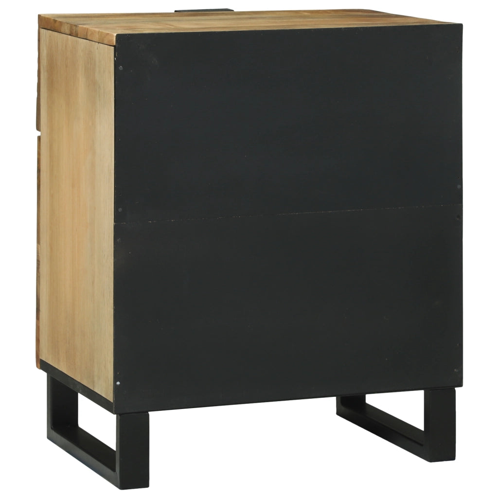 Comodino 50x33x60 cm Legno massello di mango