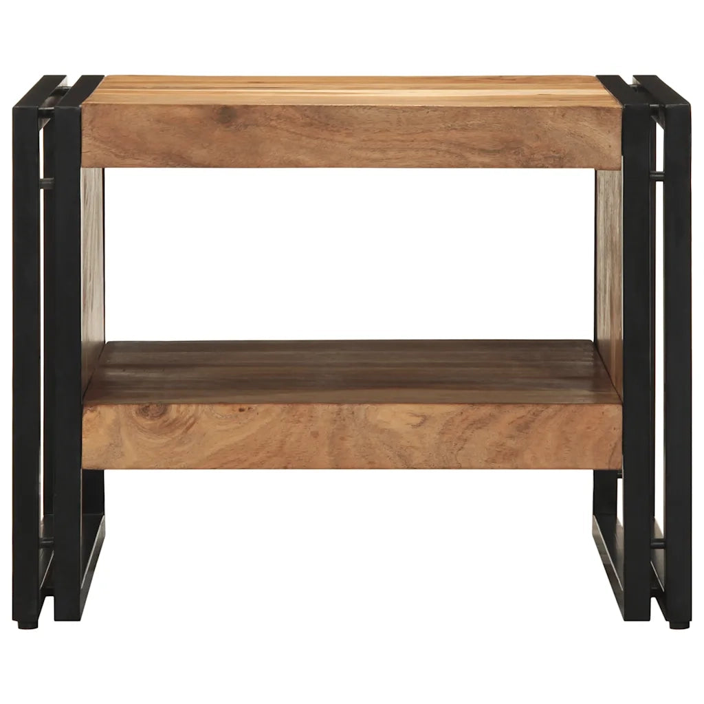 Tavolino da Salotto 50x50x38 cm Legno Massello di Acacia