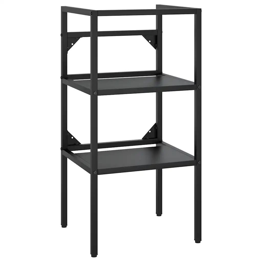 Struttura per Lavabo da Bagno-Mobile per bagno Nera 40x38x83 cm in Ferro