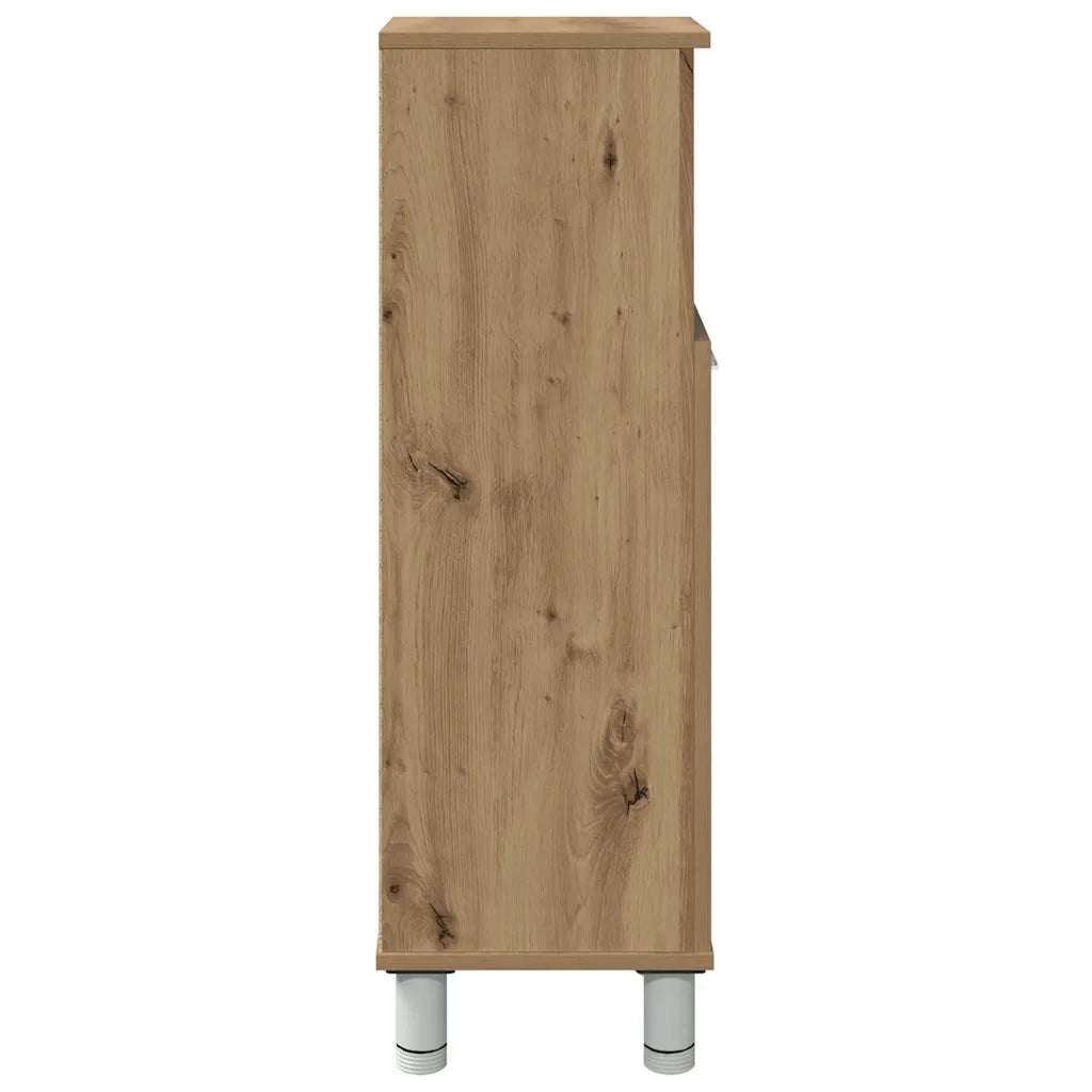 vidaXL Armadietto Bagno Artigianale 30x30x95 cm in Legno Multistrato