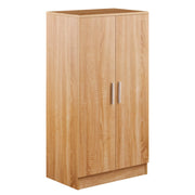 Scarpiera 2 Ante 108x55x36 cm in legno rovere chiaro