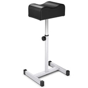 Poggiapiedi regolabile da 45 a 65 cm per pedicure ideale per saloni e spa con comodo cuscino design moderno in acciaio nero 20_0017631