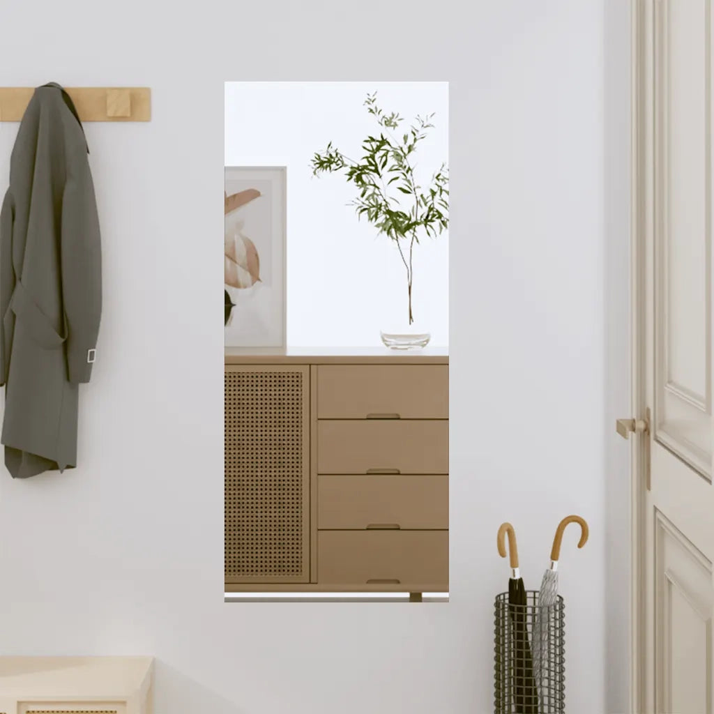 vidaXL Specchio da Parete 40x80 cm Vetro Rettangolare