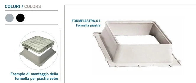 Formella per piastra vetro 230x230x60 b07kb86jll