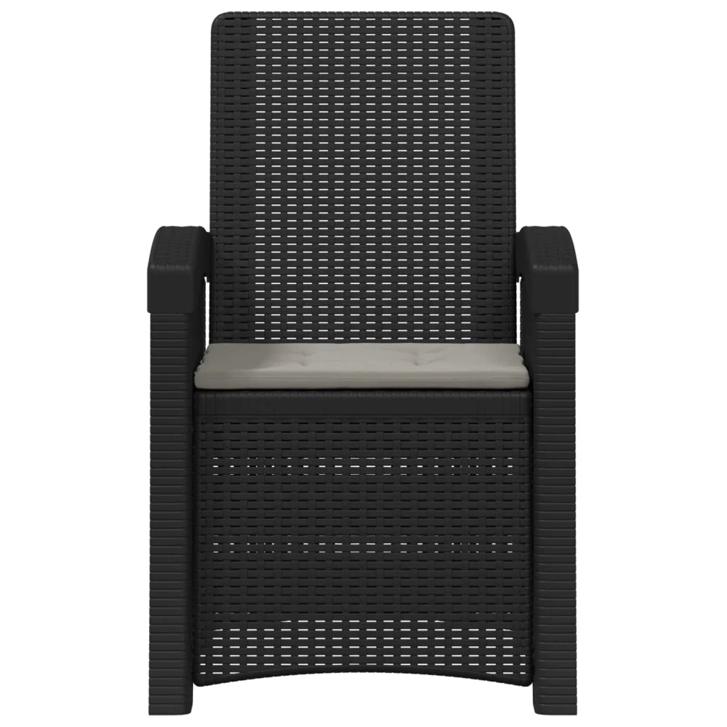 Sedia da giardino reclinabile effetto rattan 8012003