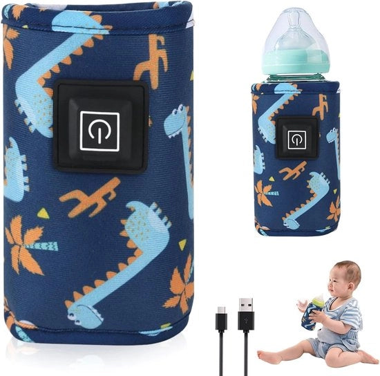 Flessenwarmer portatile - Flessenwarmer per bambino da portare - Flessenwarmer intelligente - Ricaricabile - Adatto per l'allattamento e l'alimentazione del bambino - Utilizzabile in modalità wireless per mantenere la temperatura del latte o raggiungerla