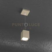 PLATE SOSPENSIONE TUBO H.10 1 LUCE SABBIA 1129-S10-SA
