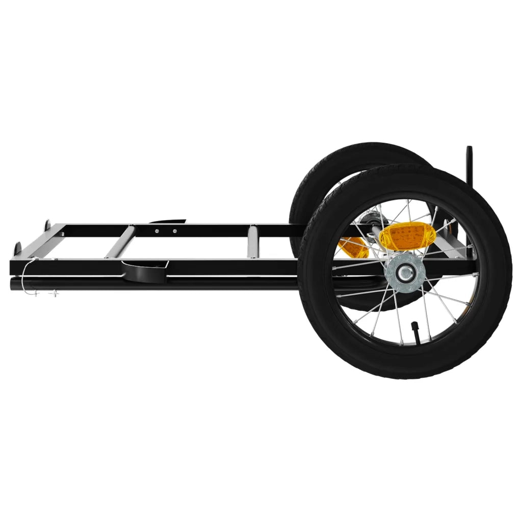Rimorchio da Bici Nero 122x53x28 cm in Ferro CFW5879079