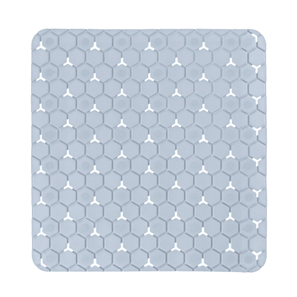 Tappeto bagno antiscivolo azzurro 54x54 cm Maia