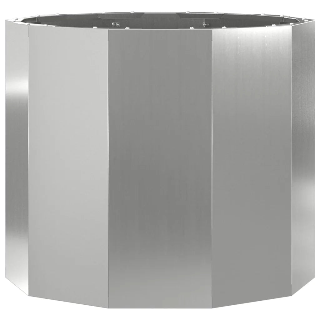 Fioriera | Cassetta per fiori | Vaso Argento 60 x 60 x 50 cm Acciaio zincato