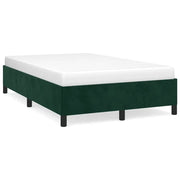 Letto matrimoniale | Letto per adulti | Giroletto senza Materasso Verde Scuro 120x200 cm in Velluto