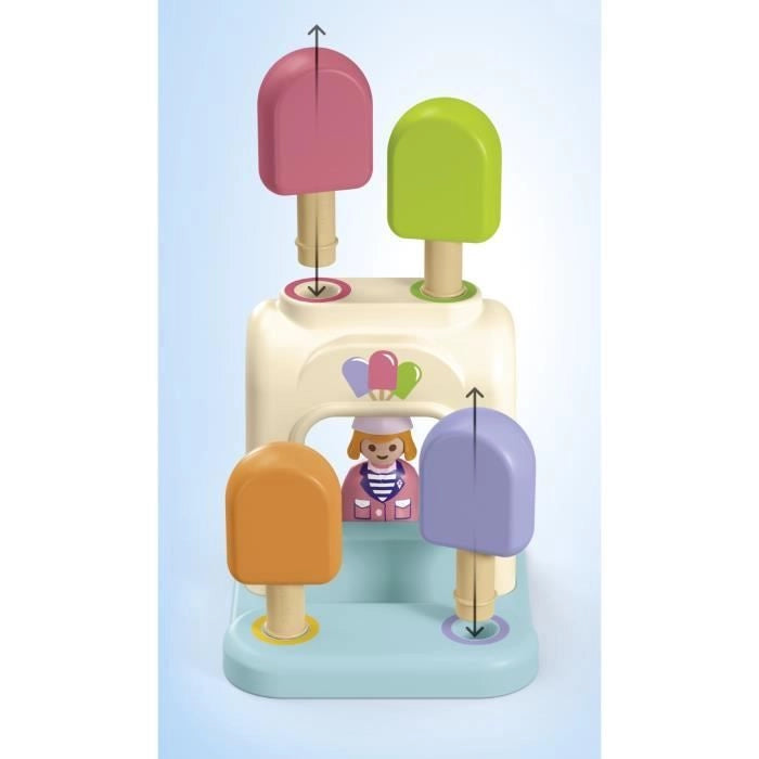 PLAYMOBIL Junior 71703 Parco giochi con scivolo gigante Include cinque personaggi, scivolo e accessori - Da 1 anno in su
