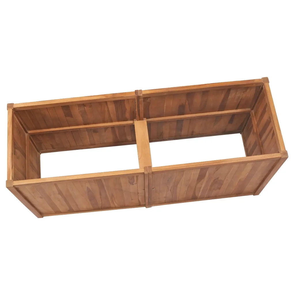 Letto Rialzato 150x50x70 cm in Legno Massello di Teak cod mxl 55538