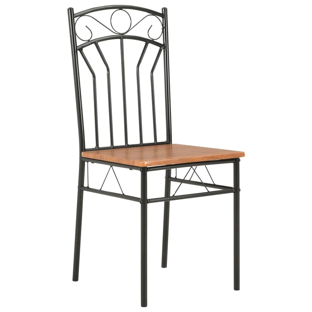 Sedie per Sala da Pranzo 6 pz Marroni in MDF cod mxl 64062