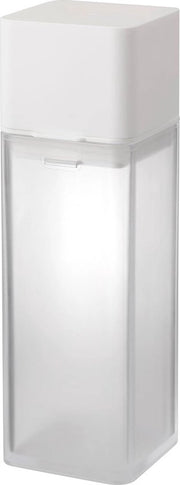 Torre per polveri, bianco, ABS/PP design minimalista, polvere, 5,5 x 5,7 x 17,2 cm (L x B x H)
