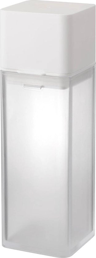 Torre per polveri, bianco, ABS/PP design minimalista, polvere, 5,5 x 5,7 x 17,2 cm (L x B x H)