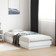 Giroletto-Struttura Letto Bianco 100x200 cm in Legno Massello 604464