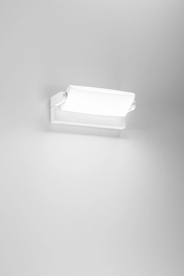 APPLIQUE LED FLOYD BIANCO IN ALLUMINIO 23W<br />3300LM CCT 2700K-3000K-4000K IP65