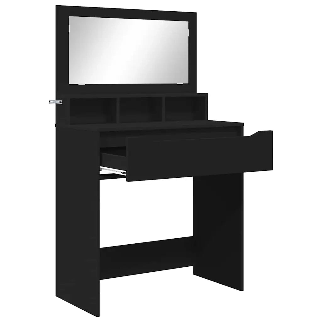 Tavoli da Trucco per Camera da Letto Nero 80 x 39,6 x 135 cm 888978