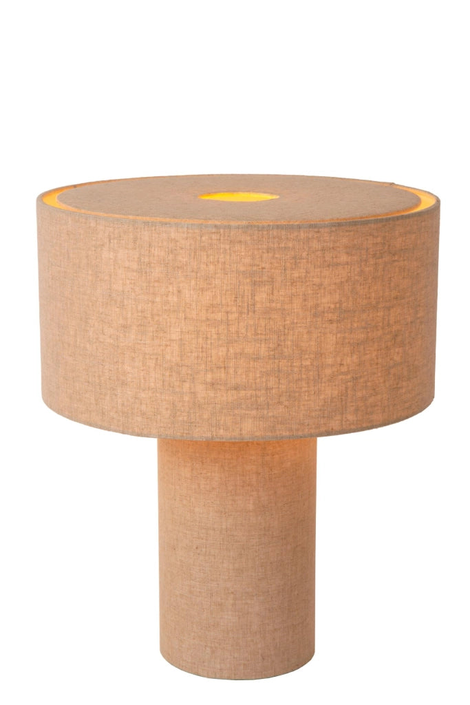 Lampada da tavolo LEEROY taupe lino 1xE27 Lucide