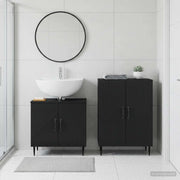 Set di Armadi da Bagno da 2 Pezzi HAARLEM Nero 3417613