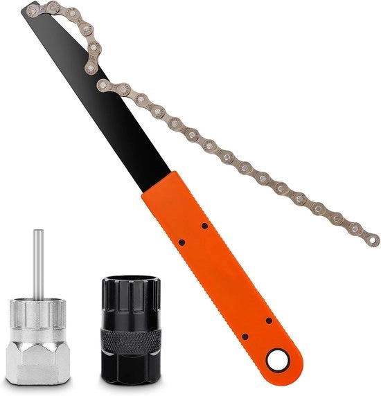 Kit di Demontaggio per Catena, Zoccolo e Cassette Universale per Tutti i Modelli di Bicicletta