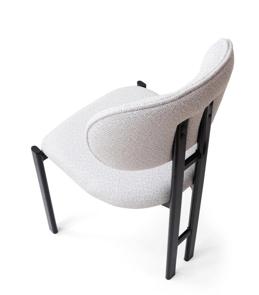 Set di sedie in metallo "Muriz" (2 pezzi) - Bianco sporco