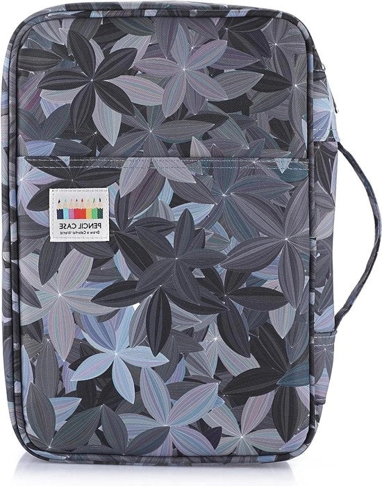 Organizzatore di penne - grande capacità e supporto - regalo per famiglia e amici - nero - scuola ufficio viaggio - moda