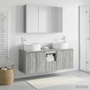 Set di Armadi da Bagno 4 pz Sonoma grigio Legno ingegnerizzato 3406588