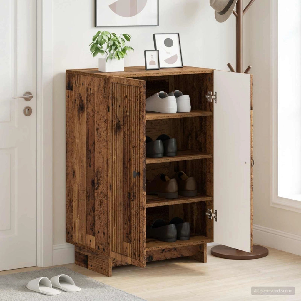 Mobile per scarpe EDE 59,5 x 39,5 x 90 cm Legno ingegnerizzato 895993