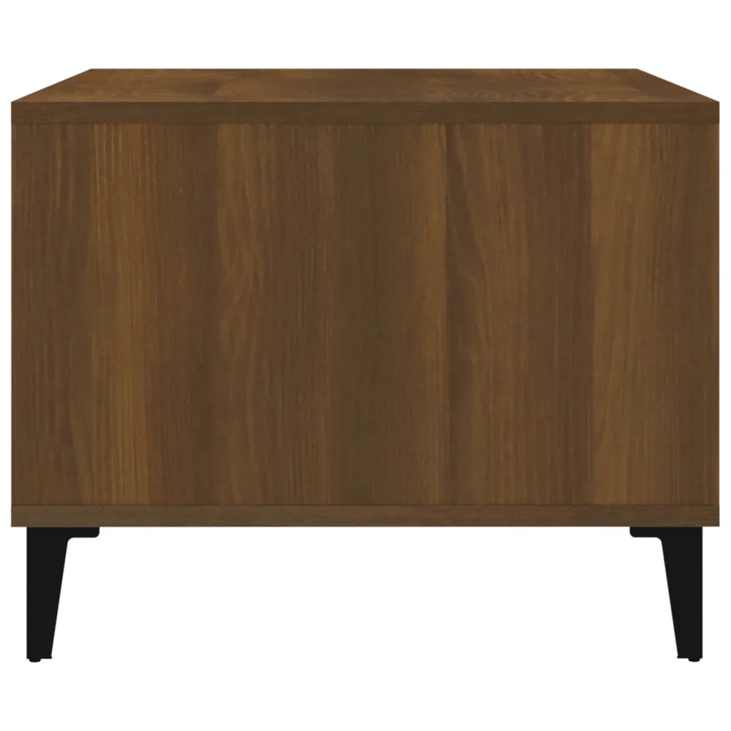 Tavolino da Salotto Rovere Marrone 60x50x40cm Legno Multistrato 817524