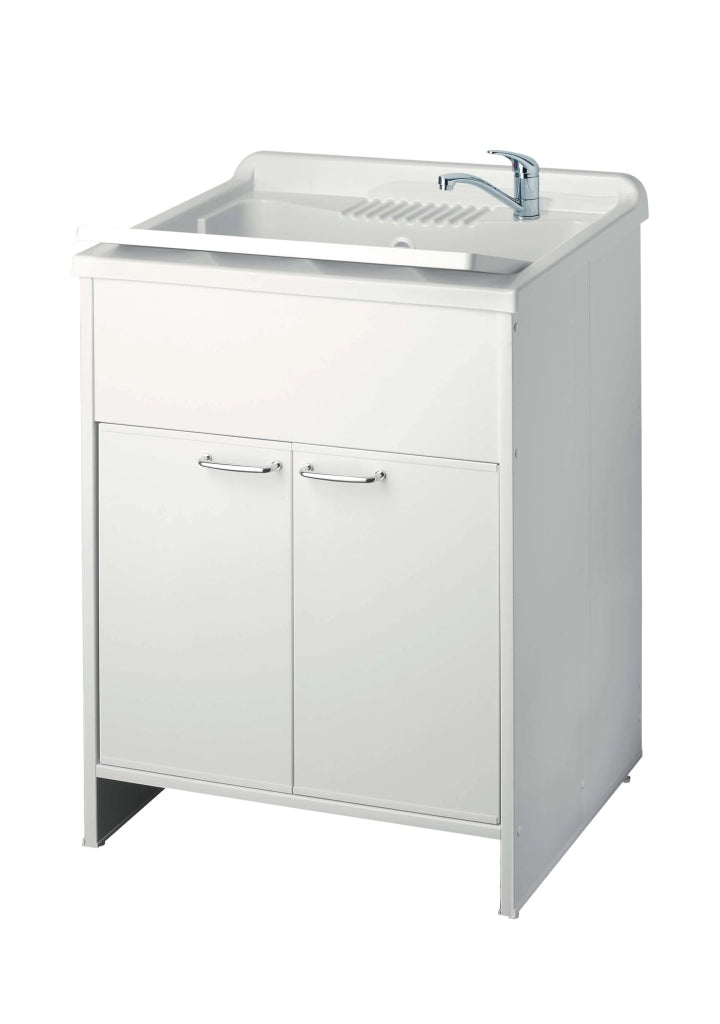 Mobile Lavatoio in PVC 60x60x85cm 2 Ante Forlani Honest Bianco